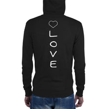 Unisex LOVE zip hoodie