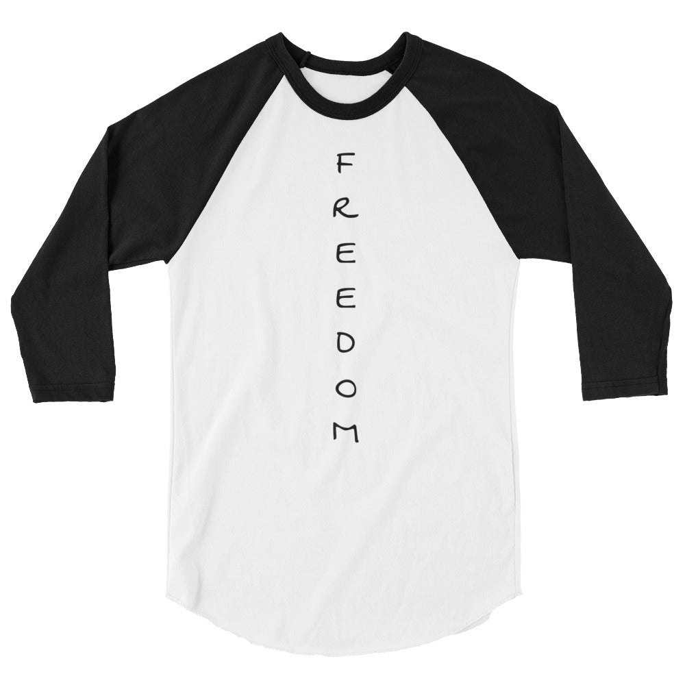 3/4 sleeve FREEDOM raglan shirt